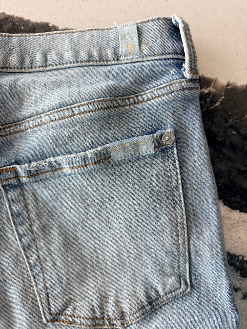 7 For All Mankind Light Blue High-Rise Women's Jeans